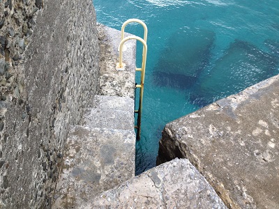 Tanegashima Japan Fishing Nakatane West Coast Pier Number 2 Stairs